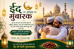 ईद मुबारक 2026: मोहब्बत, अमन और इंसानियत का संदेश देता पावन पर्व