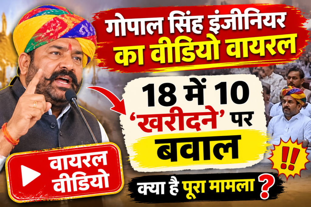 गोपाल सिंह इंजीनियर का वीडियो वायरल: 18 में 10 ‘खरीदने’ पर बवाल
